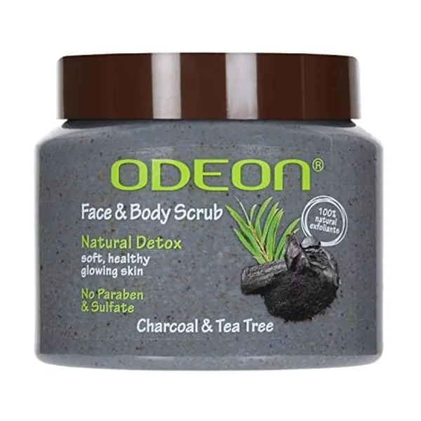 Odeon Scrub Charcoal & Tea Tree 300Ml