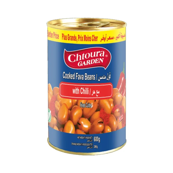 Cooked Fava Beans With Chilli -  600GR *12