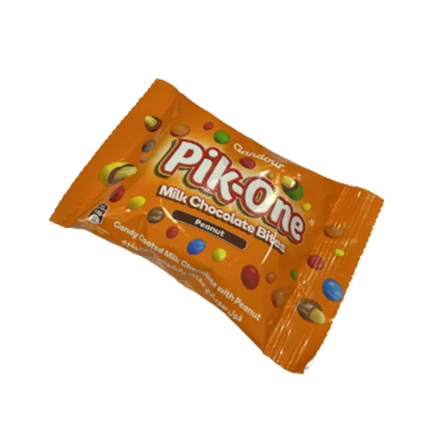 Gandour *12 Pik-One Peanut Chocolates Bites - 27.5 GR - Candy