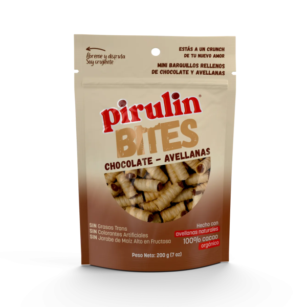 Pirulin *12 (Bolsa)
  Mini Barquillos Rellenos Chocolate Avellana - 200Gr
