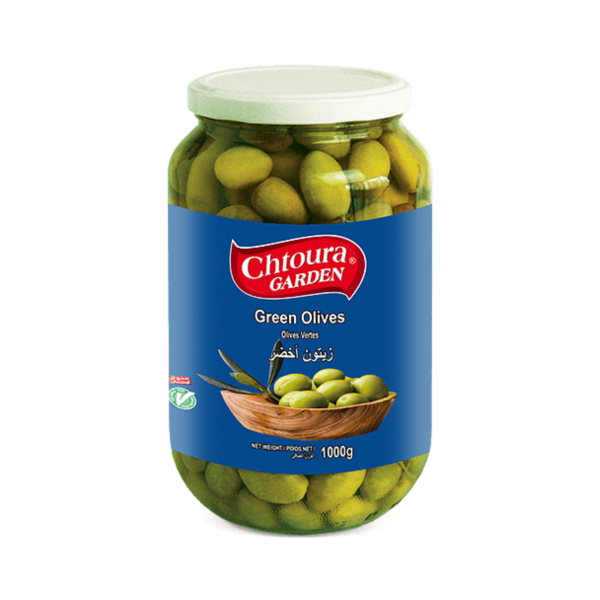Chtoura Garden Green Olives -  1Kg *12
