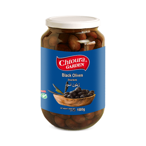 Chtoura Garden Black Olives -  1Kg *12